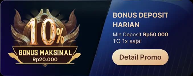 BONUS DEPOSIT HARIAN β TO 1X!