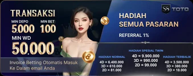 HADIAH S8TOTO